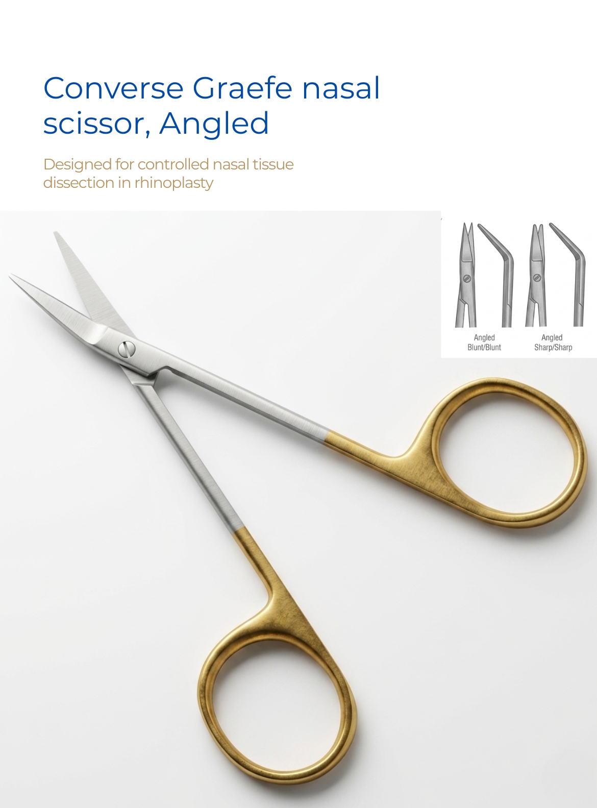 Converse Graefe Nasal Scissor | Angled TC