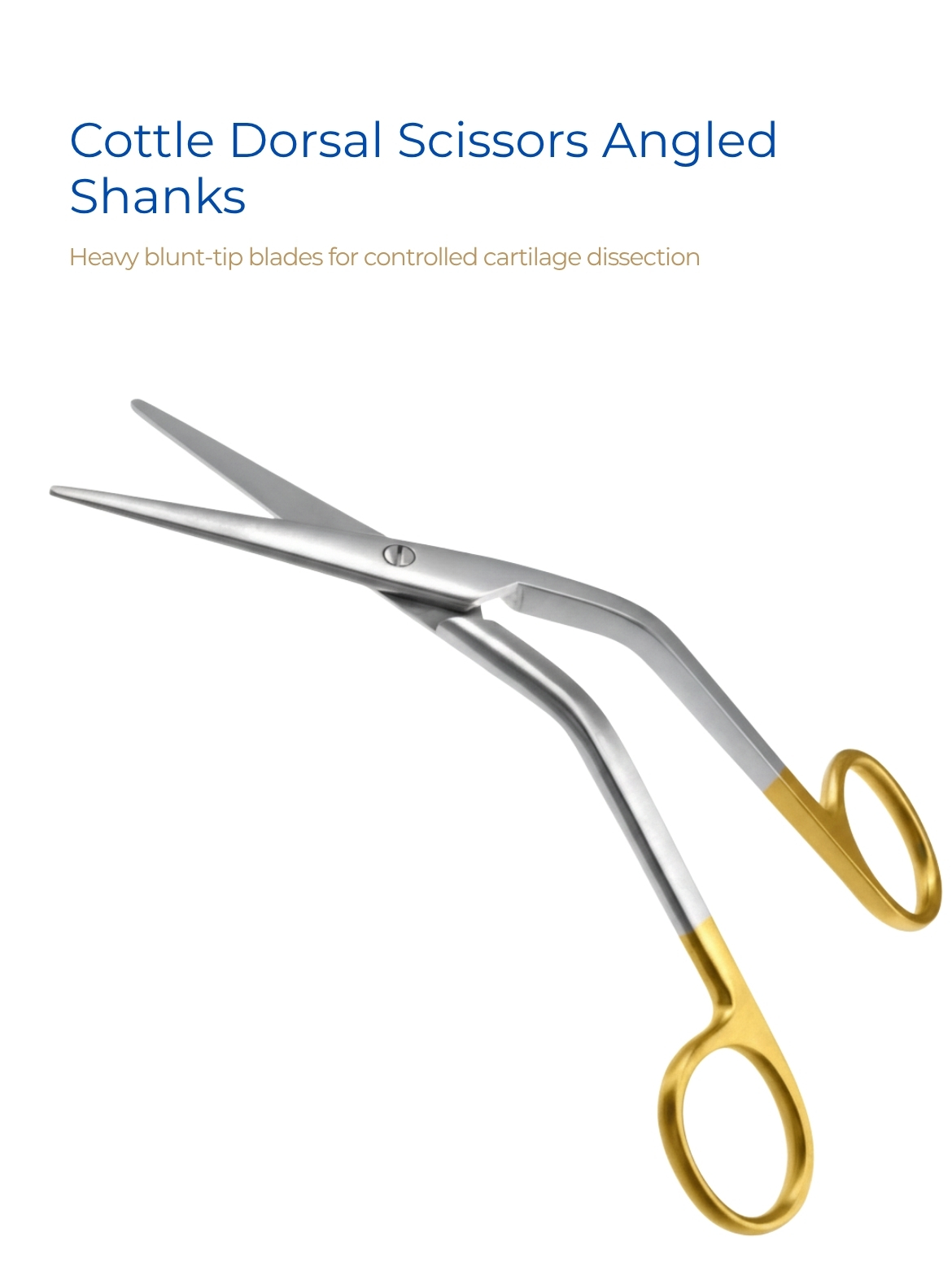 Cottle Dorsal Scissors Angled Shanks