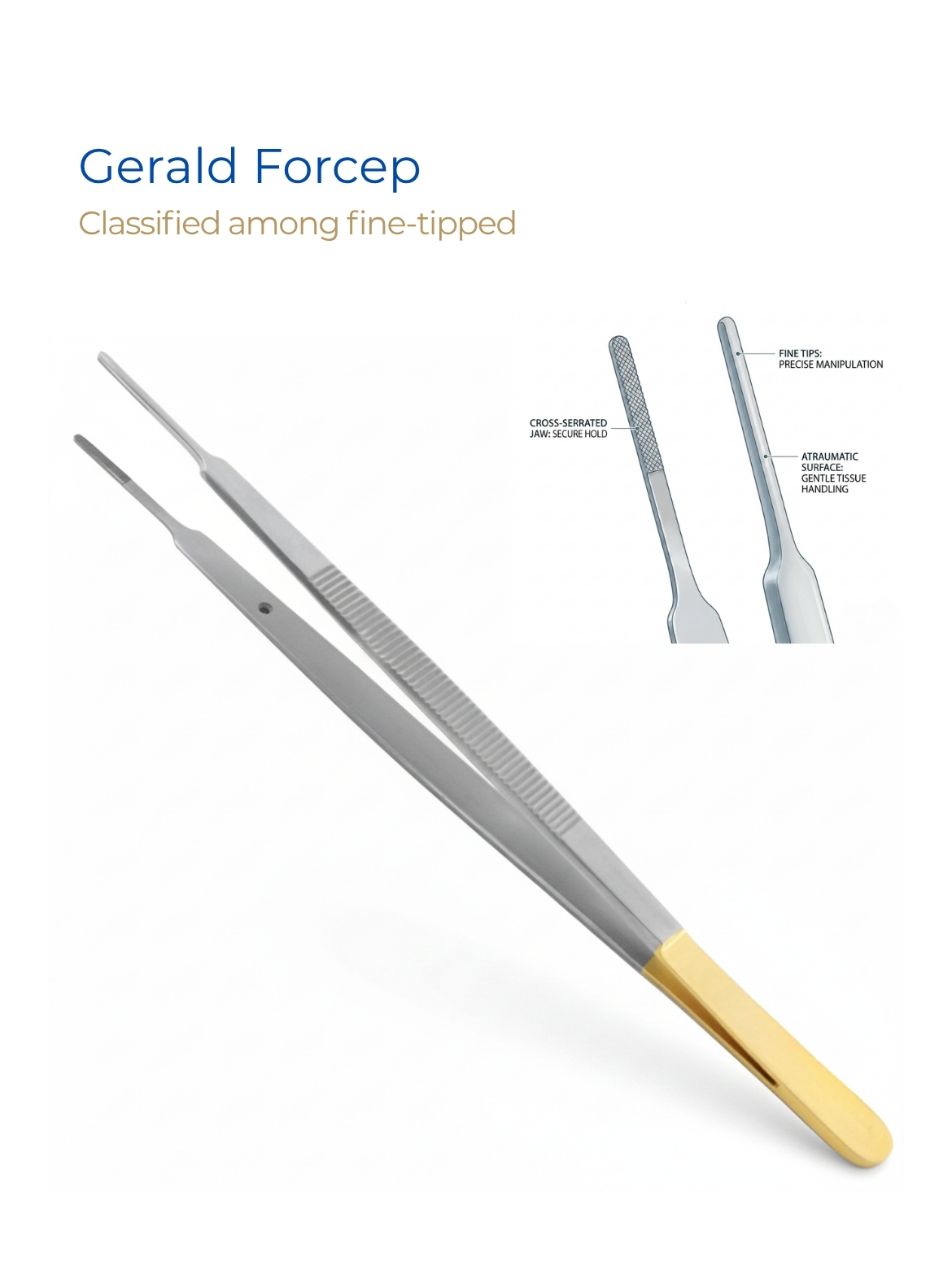 Gerald Forcep Serrated Jaw