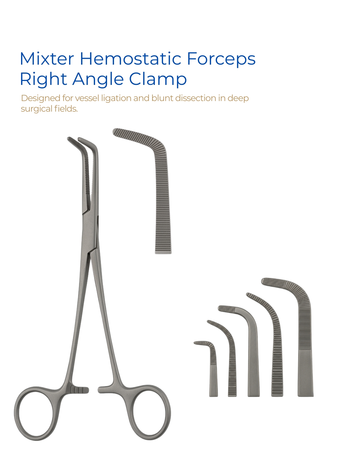 Mixter Clamp Right Angle Hemostatic Forceps