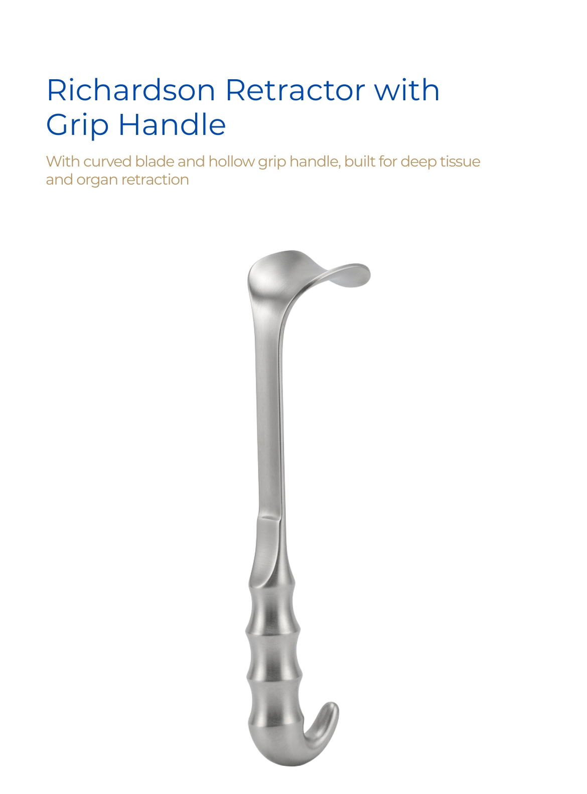 Richardson Retractor with Grip Handle